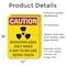 Signmission Radiation & Laser Sign, 18 in H x 12 in W, Vinyl Decal, Rectangle OS-2PACK-CR-D-1218-V-10253 - alternate 2